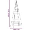 Julbelysning till flaggstång 200 LEDs varmvit vidaXL 180 cm – miniatyr 11