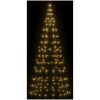 Julbelysning till flaggstång 200 LEDs varmvit vidaXL 180 cm – miniatyr 3