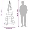 Julbelysning till flaggstång 200 LEDs varmvit vidaXL 180 cm – miniatyr 10