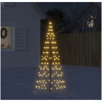 Julbelysning till flaggstång 200 LEDs varmvit vidaXL
