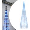 Julbelysning till flaggstång 3000 LEDs blå 800 cm vidaXL 800 cm – miniatyr 2