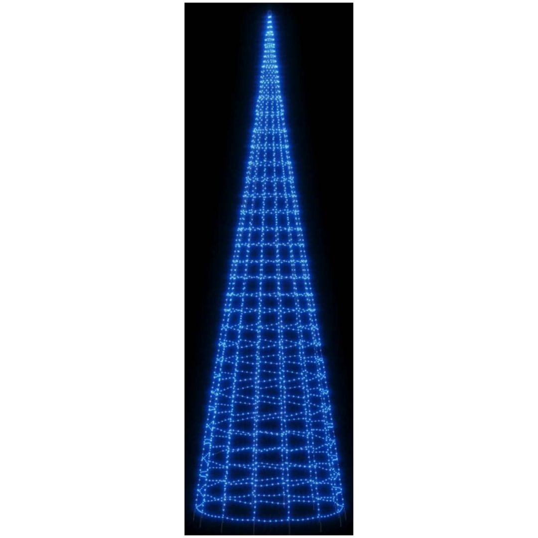 Julbelysning till flaggstång 3000 LEDs blå 800 cm vidaXL 800 cm – bild 3