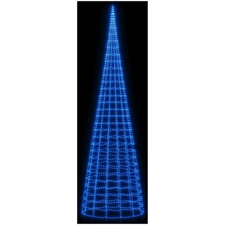 Julbelysning till flaggstång 3000 LEDs blå 800 cm vidaXL 800 cm – bild 3