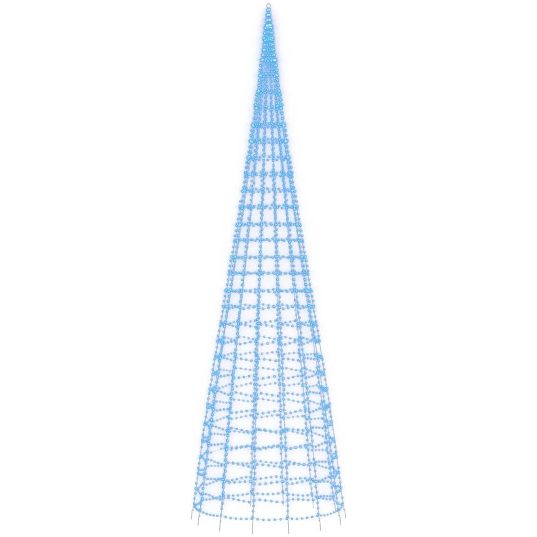 Julbelysning till flaggstång 3000 LEDs blå 800 cm vidaXL 800 cm – bild 4