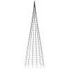 Julbelysning till flaggstång 3000 LEDs kallvit 800 cm vidaXL 800 cm – miniatyr 5