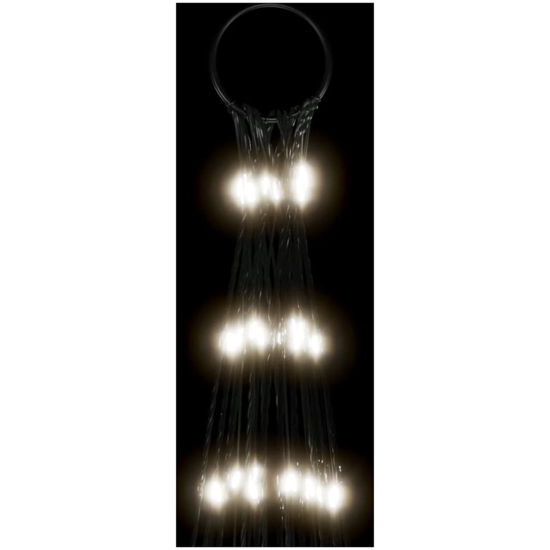 Julbelysning till flaggstång 3000 LEDs kallvit 800 cm vidaXL 800 cm – bild 6
