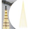 Julbelysning till flaggstång 3000 LEDs varmvit vidaXL 800 cm – miniatyr 2