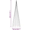 Julbelysning till flaggstång 3000 LEDs varmvit vidaXL 800 cm – miniatyr 11
