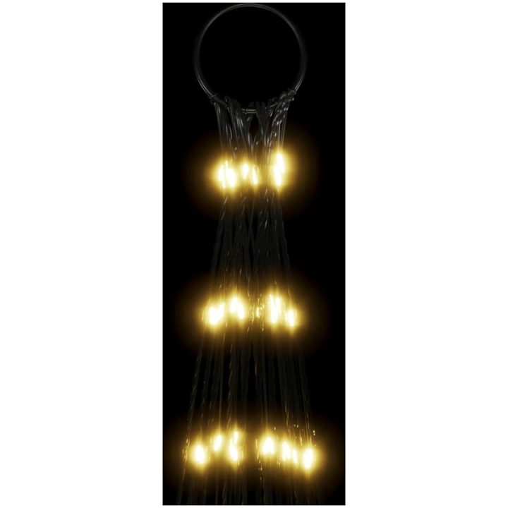 Julbelysning till flaggstång 3000 LEDs varmvit vidaXL 800 cm – bild 6