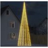 Julbelysning till flaggstång 3000 LEDs varmvit vidaXL 800 cm – miniatyr 1