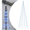 Julbelysning till flaggstång 550 LEDs blå vidaXL 300 cm – miniatyr 2