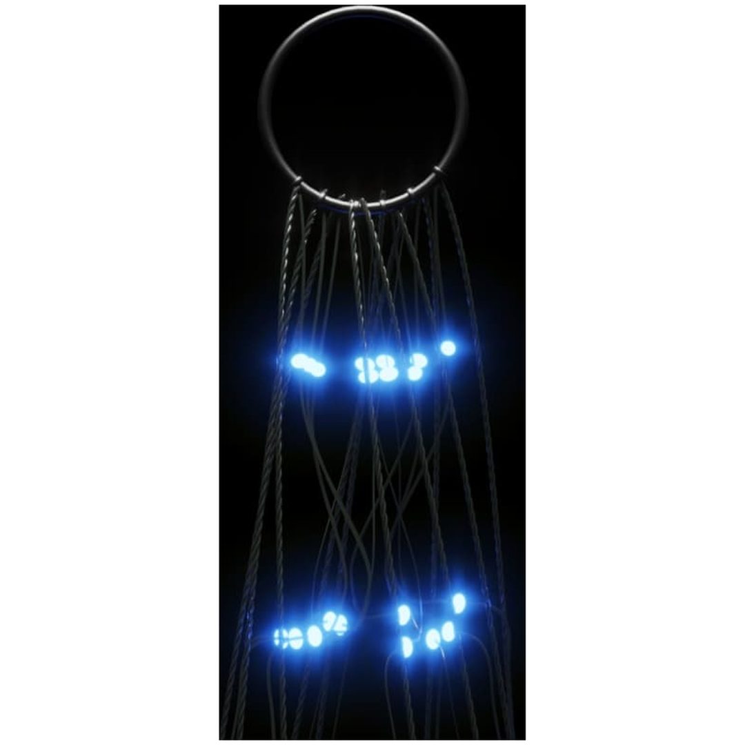 Julbelysning till flaggstång 550 LEDs blå vidaXL 300 cm – bild 6