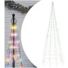 Julbelysning till flaggstång 550 LEDs färgglad 300 cm vidaXL 300 cm – miniatyr 2