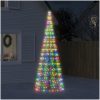 Julbelysning till flaggstång 550 LEDs färgglad 300 cm vidaXL 300 cm – miniatyr 1