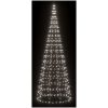Julbelysning till flaggstång 550 LEDs kallvit vidaXL 300 cm – miniatyr 3