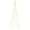 Julbelysning till flaggstång 550 LEDs varmvit vidaXL 300 cm – miniatyr 4