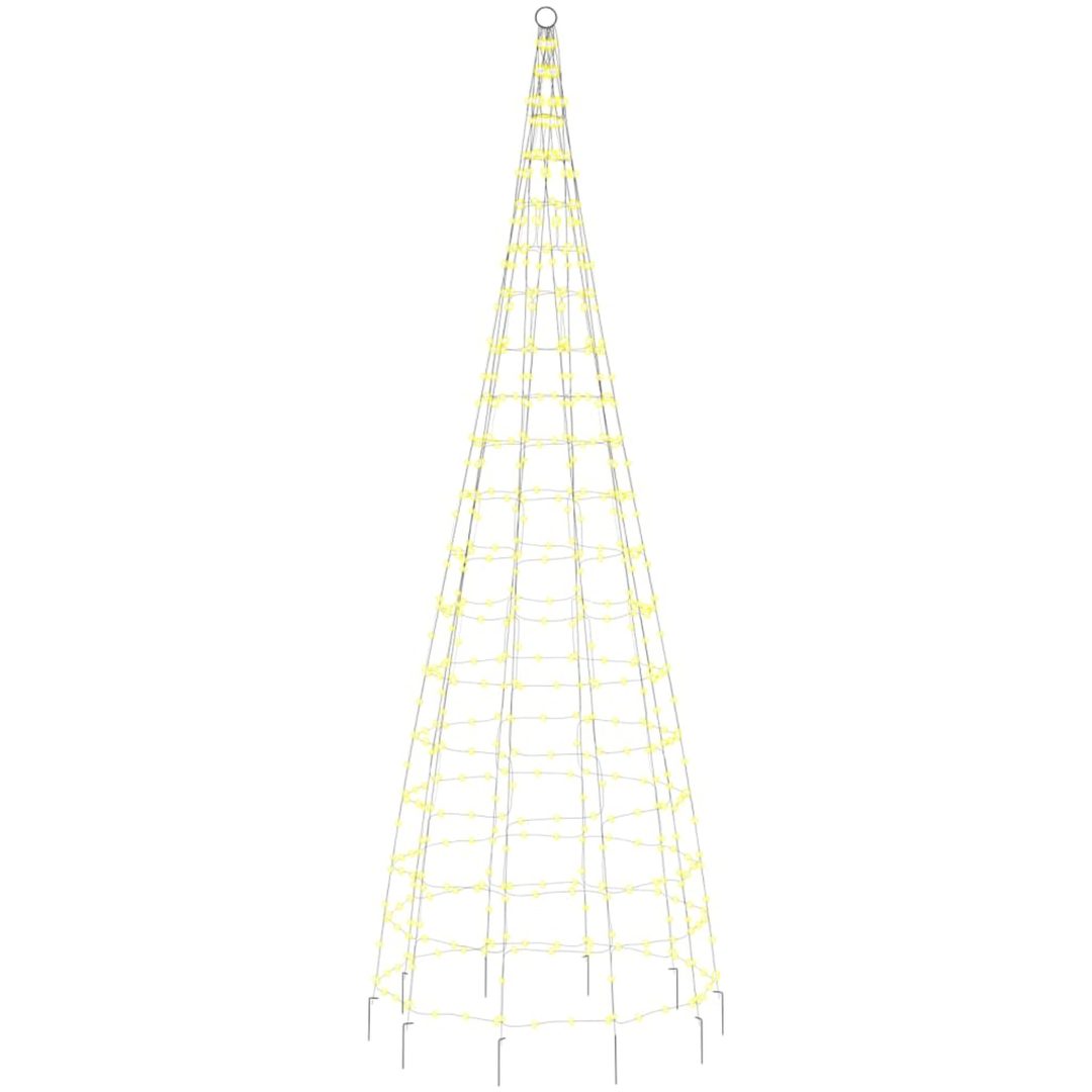 Julbelysning till flaggstång 550 LEDs varmvit vidaXL 300 cm – bild 4