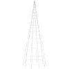 Julbelysning till flaggstång 550 LEDs varmvit vidaXL 300 cm – miniatyr 5