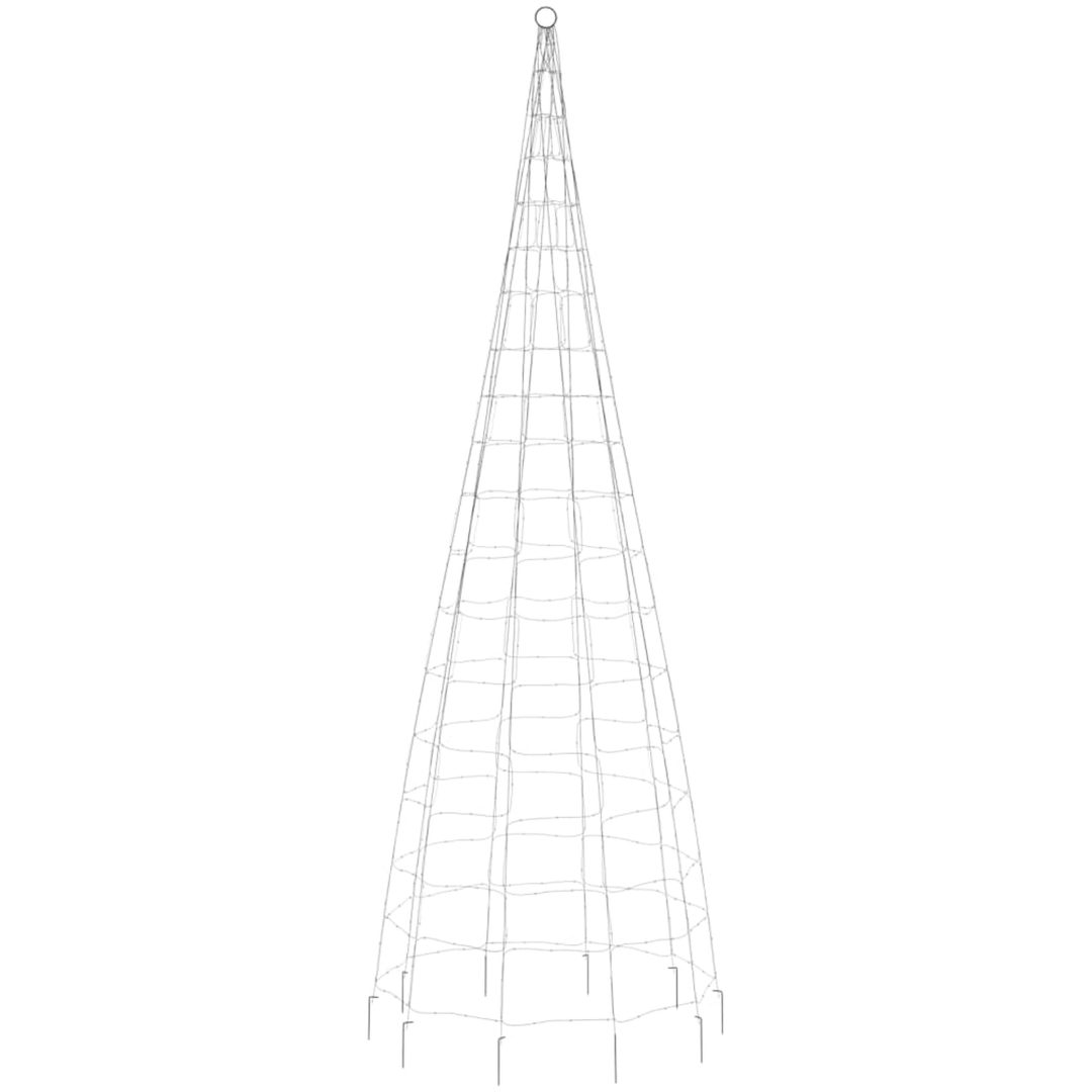 Julbelysning till flaggstång 550 LEDs varmvit vidaXL 300 cm – bild 5