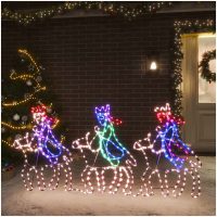 Juldekoration de tre vise männen med 504 LEDs 70x50 cm vidaXL