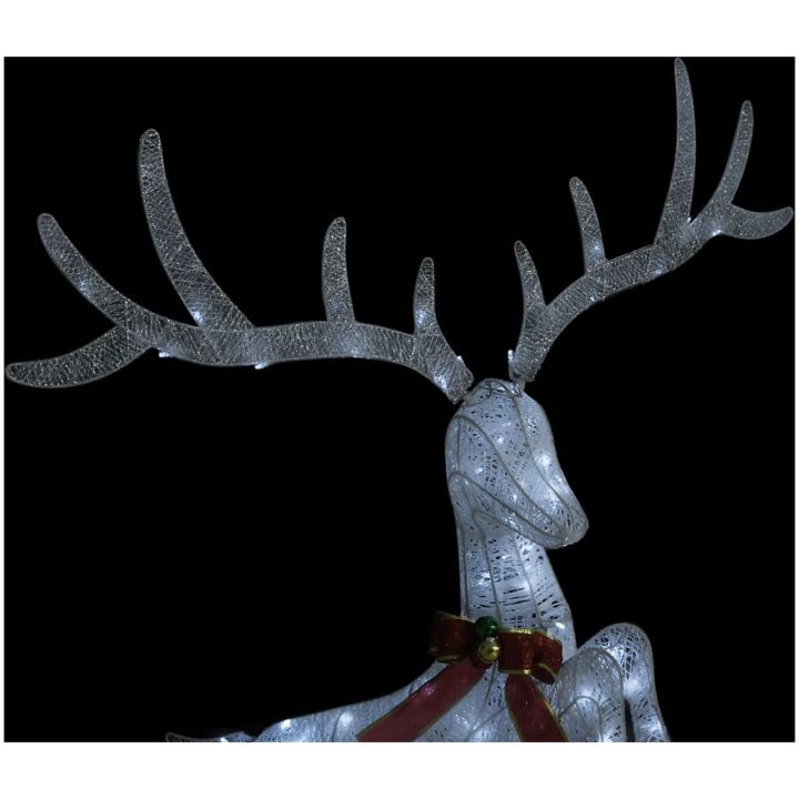 Juldekoration flygande ren 120 LED vit kallvit vidaXL – bild 4