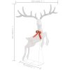 Juldekoration flygande ren 120 LED vit kallvit vidaXL – miniatyr 8