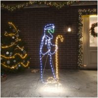 Juldekoration herde och får med 168 LEDs 102,5x35 cm vidaXL