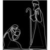 Juldekoration Josef och Maria med 264 LEDs 40x55&38x100 cm vidaXL – miniatyr 4
