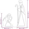 Juldekoration Josef och Maria med 264 LEDs 40x55&38x100 cm vidaXL – miniatyr 6