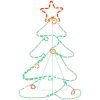Juldekoration julgran med 144 LEDs 88x56 cm vidaXL – miniatyr 2