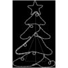 Juldekoration julgran med 144 LEDs 88x56 cm vidaXL – miniatyr 4