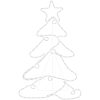 Juldekoration julgran med 144 LEDs 88x56 cm vidaXL – miniatyr 5
