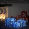 Juldekoration julklappar akryl 3 st kallvit vidaXL – miniatyr 1