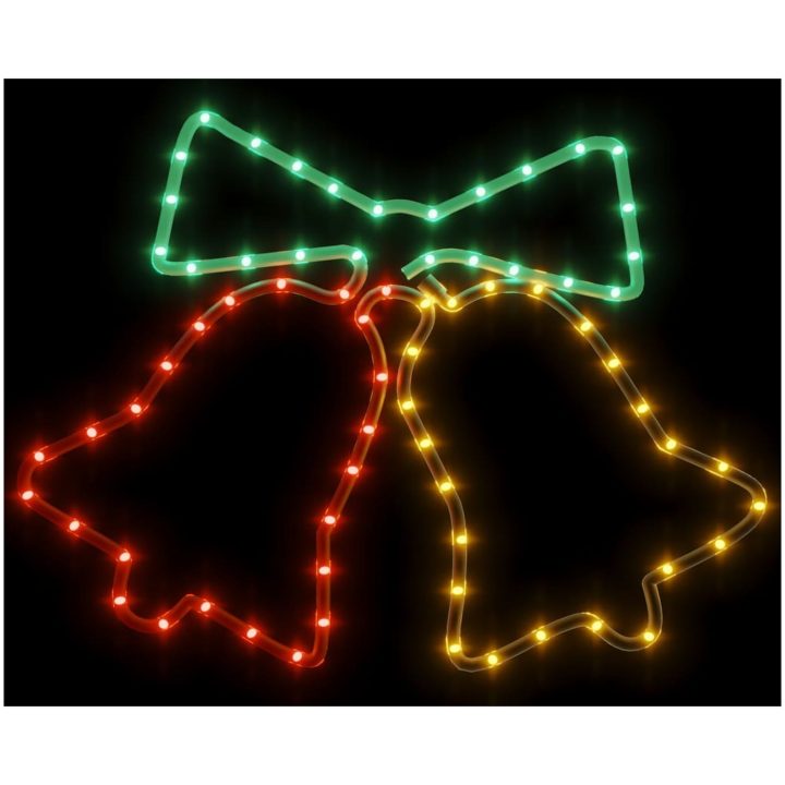Juldekoration klock-figurer 3 st med 72 LEDs 50x56 cm vidaXL – bild 4