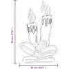 Juldekoration ljus-figur med 144 LEDs 70x42 cm vidaXL – miniatyr 6