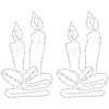 Juldekoration ljus-figurer 2 st med 144 LEDs 70x42 cm vidaXL – miniatyr 3