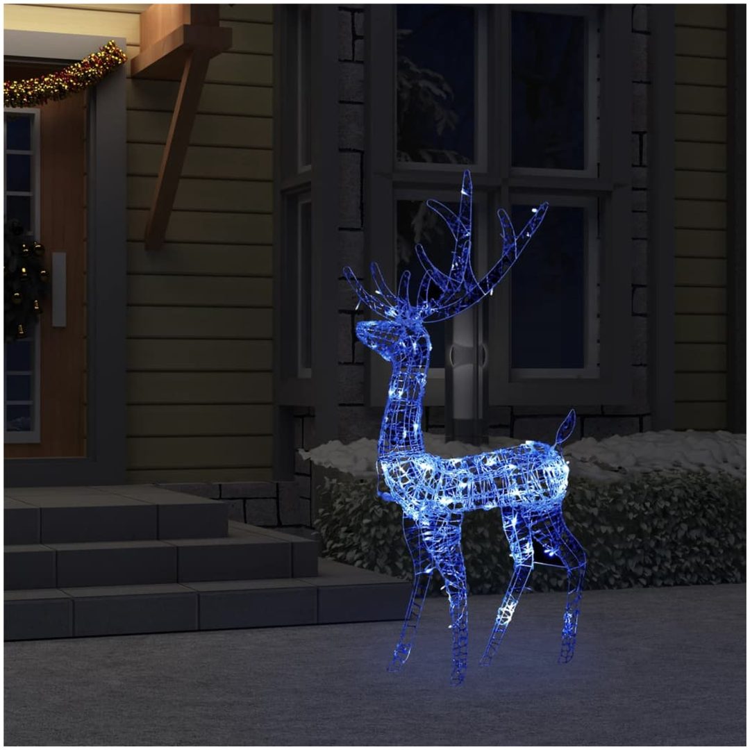 Juldekoration ren akryl 140 LED 120 cm blå vidaXL 70 x 41 x 120 cm – bild 3