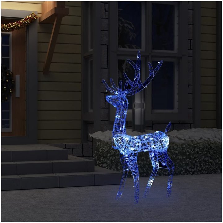 Juldekoration ren akryl 140 LED 120 cm blå vidaXL 70 x 41 x 120 cm – bild 3