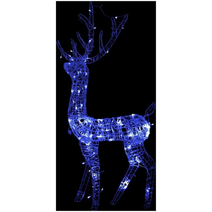 Juldekoration ren akryl 140 LED 120 cm blå vidaXL 70 x 41 x 120 cm – bild 4