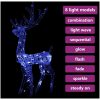 Juldekoration ren akryl 140 LED 120 cm blå vidaXL 70 x 41 x 120 cm – miniatyr 5