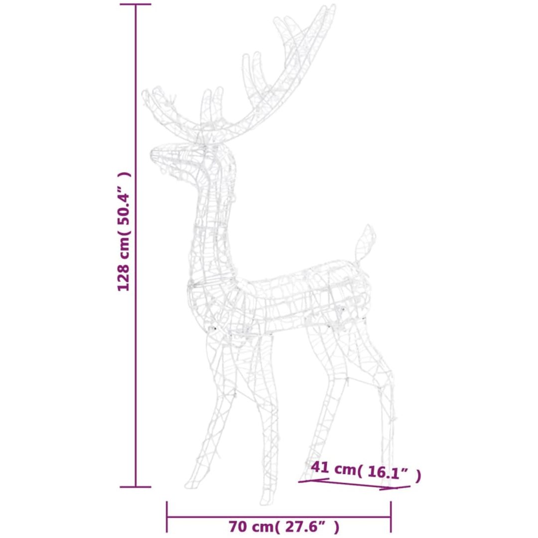 Juldekoration ren akryl 140 LED 120 cm blå vidaXL 70 x 41 x 120 cm – bild 9