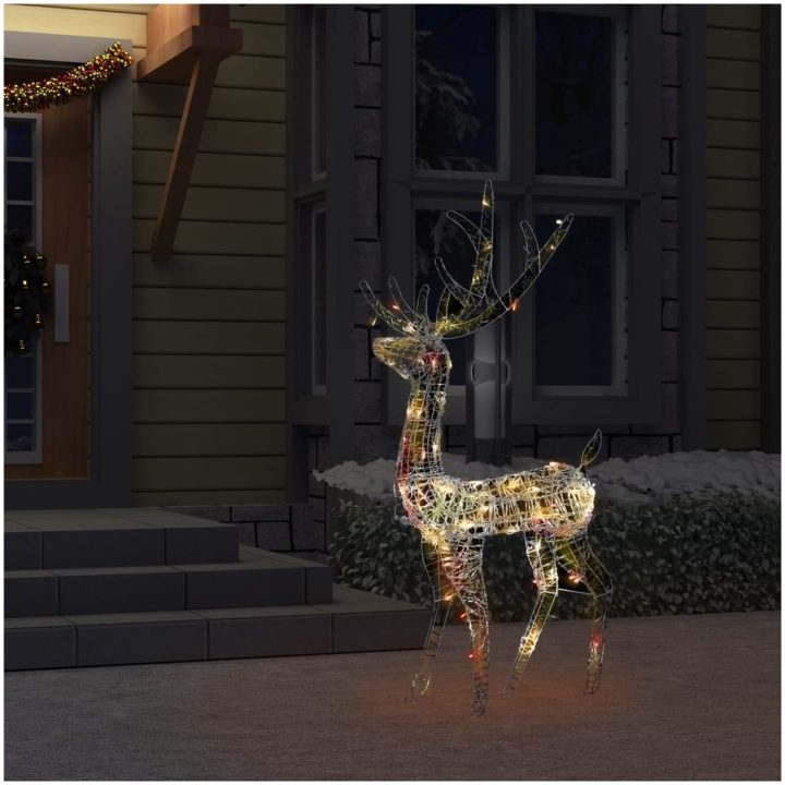 Juldekoration ren akryl 140 LED 120 cm flerfärgad vidaXL 70 x 41 x 120 cm – bild 3