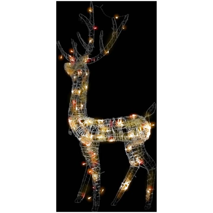 Juldekoration ren akryl 140 LED 120 cm flerfärgad vidaXL 70 x 41 x 120 cm – bild 4