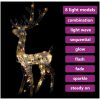 Juldekoration ren akryl 140 LED 120 cm flerfärgad vidaXL 70 x 41 x 120 cm – miniatyr 5