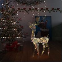 Juldekoration ren akryl 140 LED 120 cm flerfärgad vidaXL