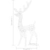 Juldekoration ren akryl 140 LED 120 cm kallvit vidaXL 70 x 41 x 120 cm – miniatyr 9