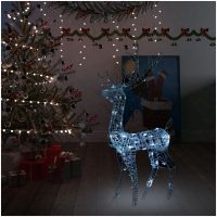 Juldekoration ren akryl 140 LED 120 cm kallvit vidaXL