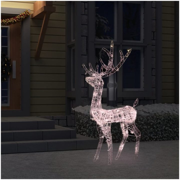 Juldekoration ren akryl 140 LED 120 cm varmvit vidaXL 70 x 41 x 120 cm – bild 3