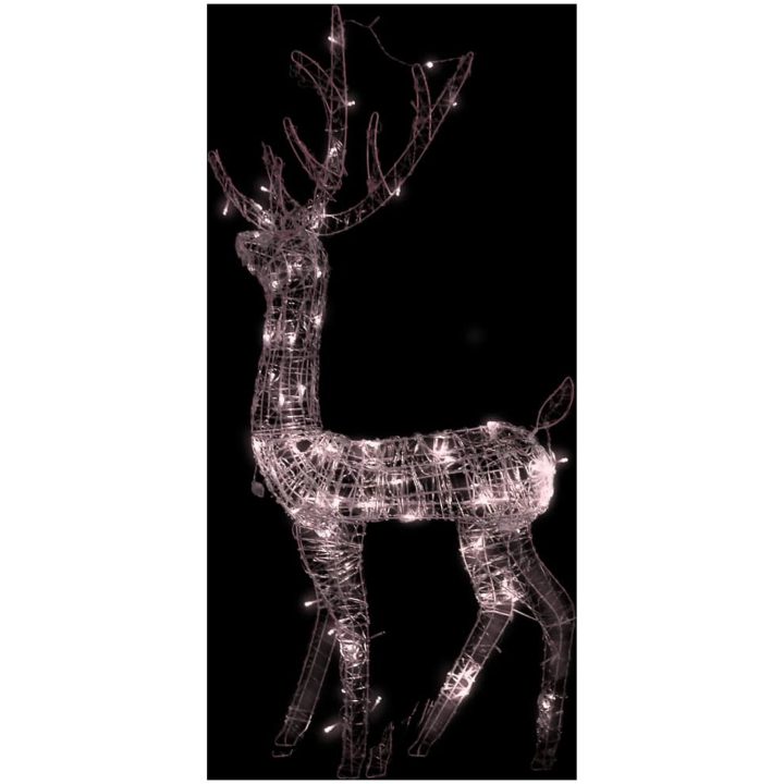Juldekoration ren akryl 140 LED 120 cm varmvit vidaXL 70 x 41 x 120 cm – bild 4