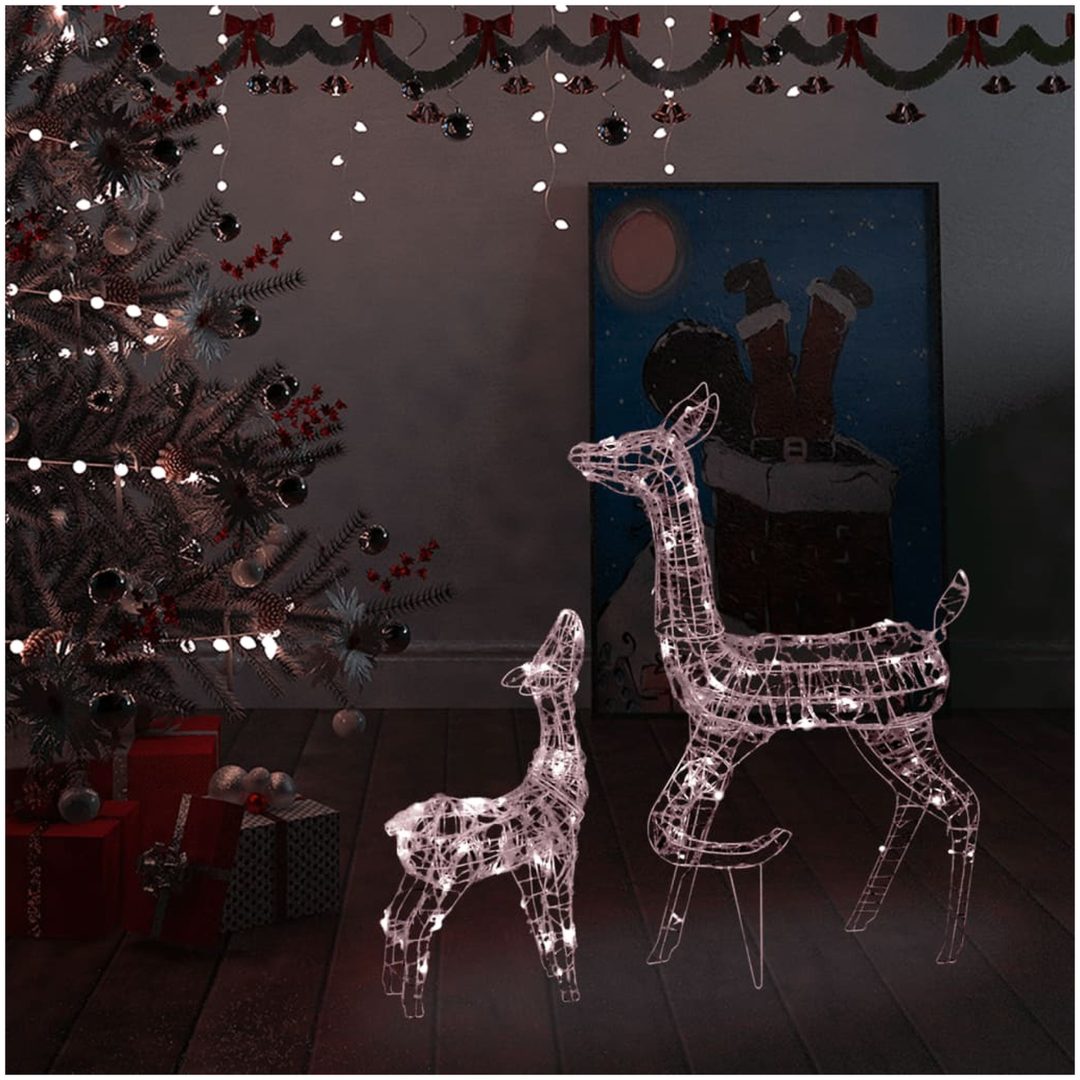 Juldekoration ren akryl 160 LED varmvit vidaXL